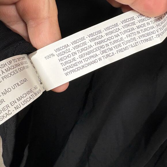 Zara Collection Womens Size Small Deep V Neck Cami Tank Top Black Sleeveless - Picture 6 of 7